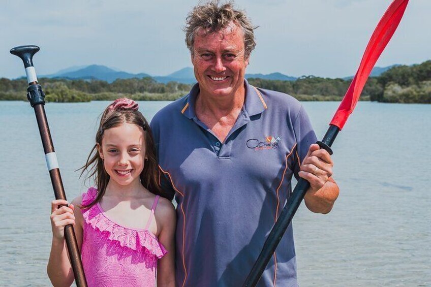 Your marine scientist 
 canoe instructor (and daughter)