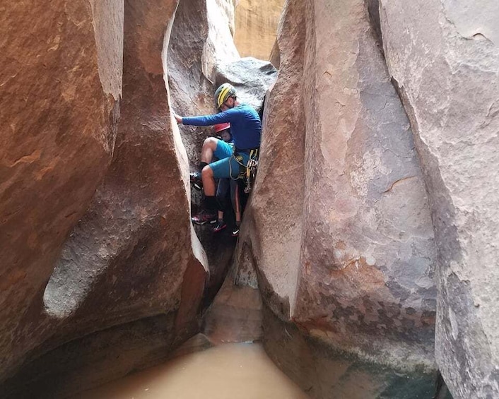Picture 2 for Activity From Moab: Half-Day Canyoneering Adventure in Entrajo Canyon