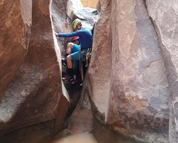 Picture 2 for Activity From Moab: Half-Day Canyoneering Adventure in Entrajo Canyon