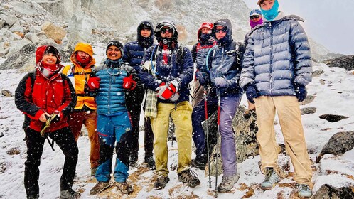 Senderismo en el campamento base del Everest