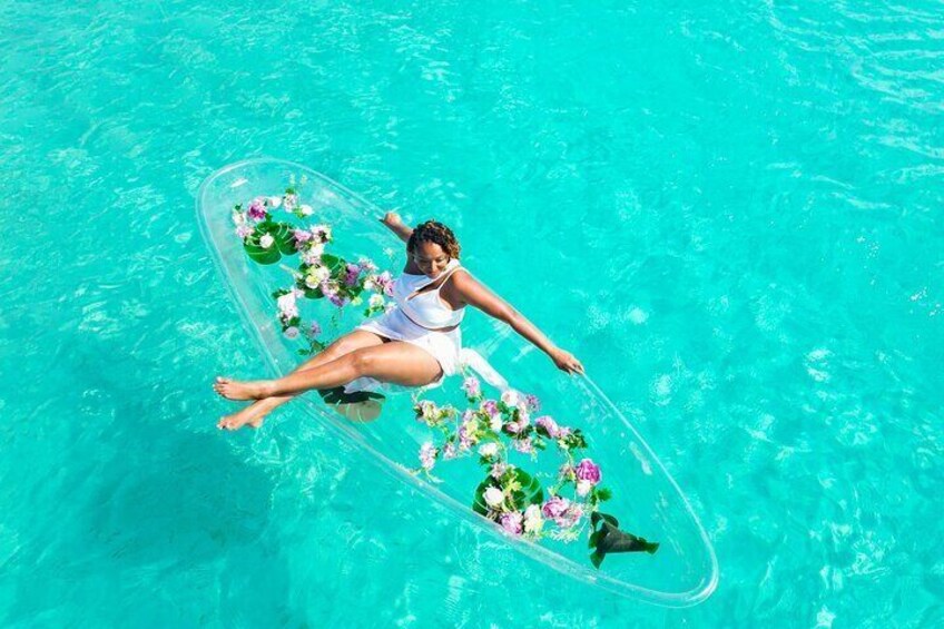 Clear Kayak Singles Basic Shoot Grand Turk island 