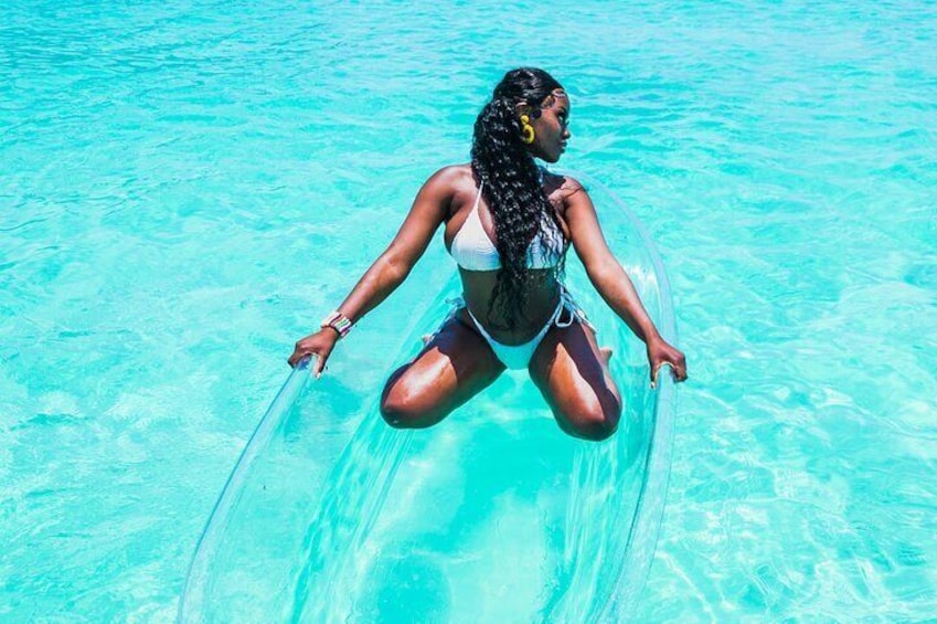 Clear Kayak Singles Basic Shoot Grand Turk island
