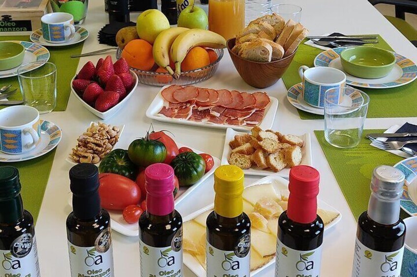 Visit with EVOO-based breakfast