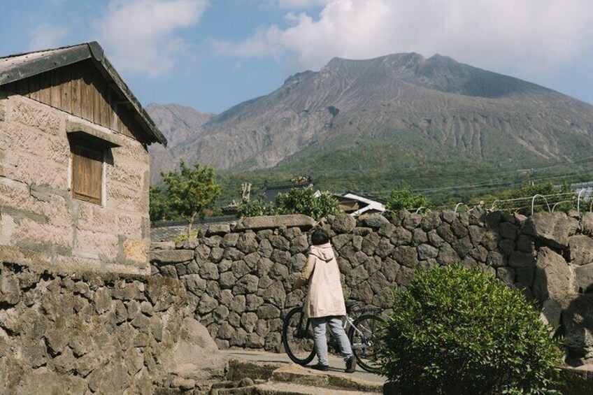 One Day E Bike Round Tour in Sakurajima