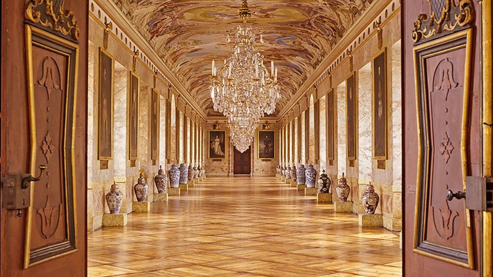 Interior hall of Ludwigsburg Palace in Frankfurt