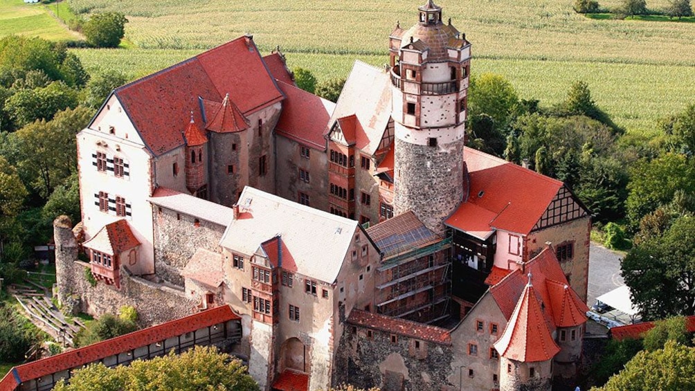 Ariel photo of Ronneburg Castle in Frankfurt
