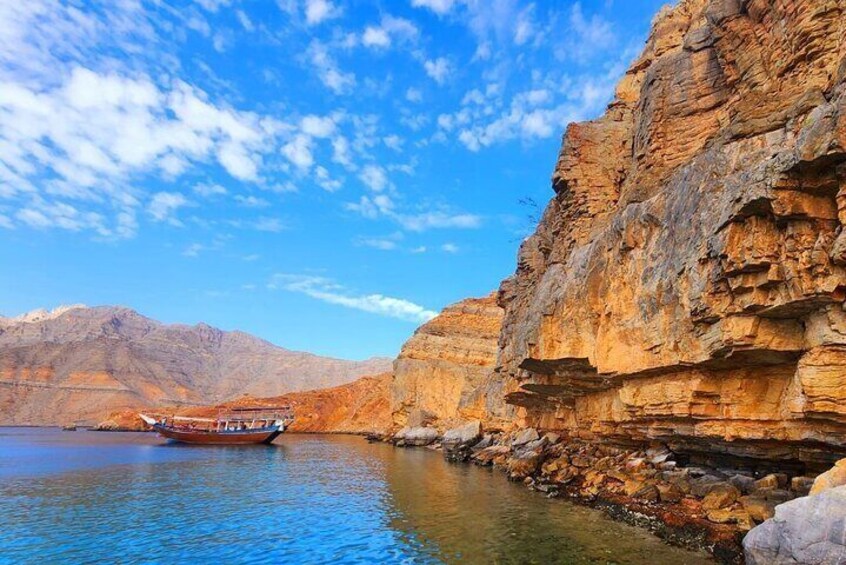 Half Day Dhow Cruise and Dolphin Watching Through Musandam Fjords
