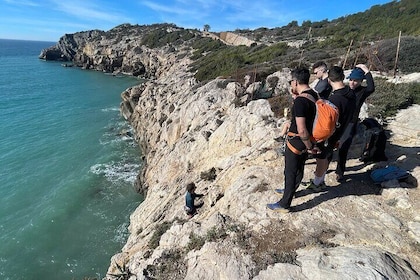 Sitges Vilanova hiking experience and swimming in the sea