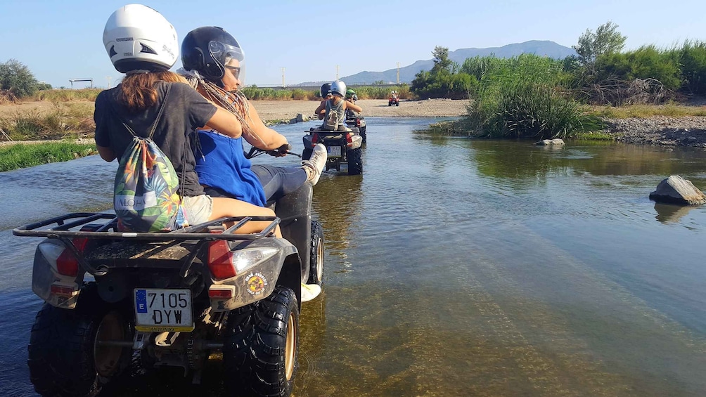 Málaga: Off-Road 2-Seater Quad Tour through Dirt and River