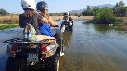 Málaga: Off-Road 2-Seater Quad Tour through Dirt and River