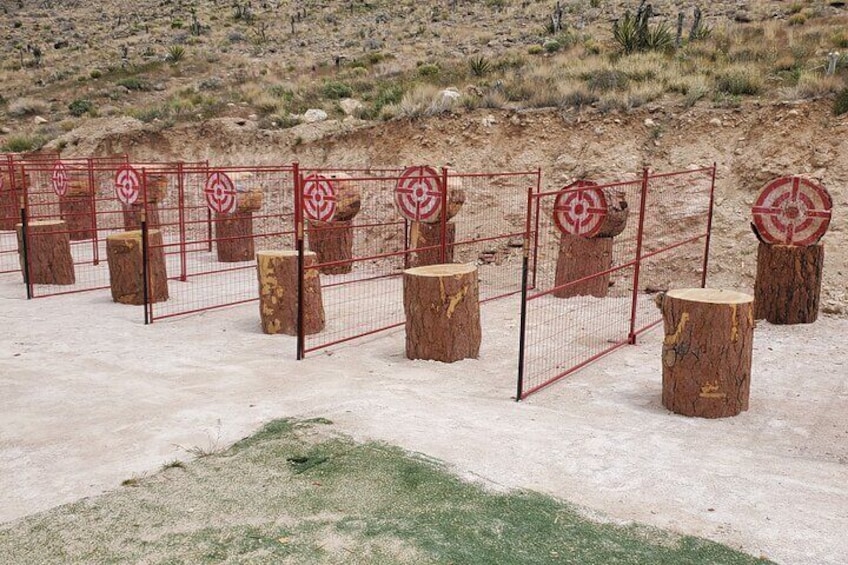 Desert Combo: Can Am UTV, Shooting and Axe Throwing Experience