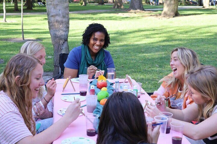 Paint Tiny Canvases in Forsyth Park