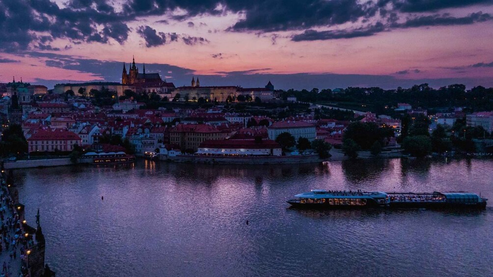 Picture 14 for Activity Prague: Sightseeing Dinner Cruise on Open-Top Glass Boat