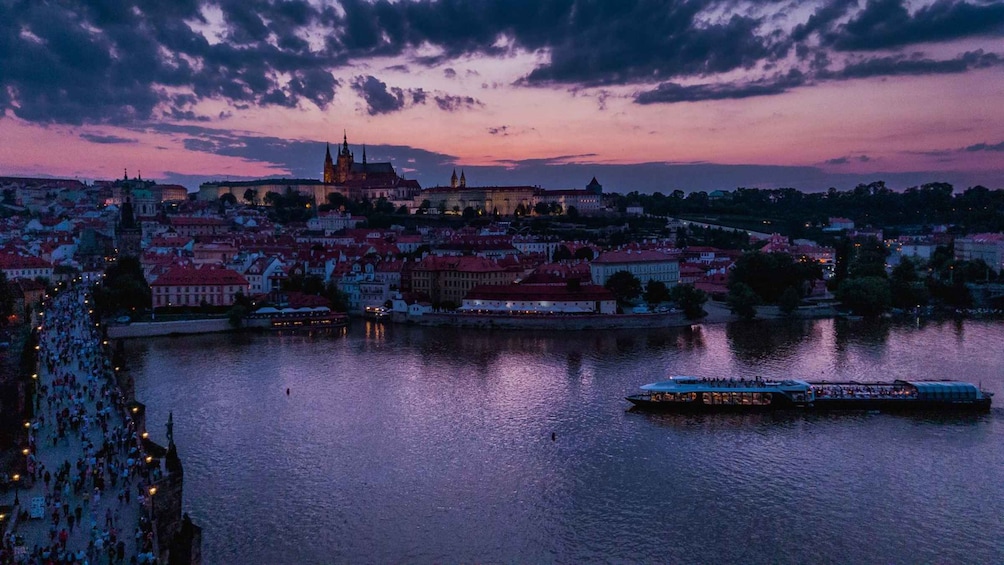 Picture 14 for Activity Prague: Sightseeing Dinner Cruise on Open-Top Glass Boat