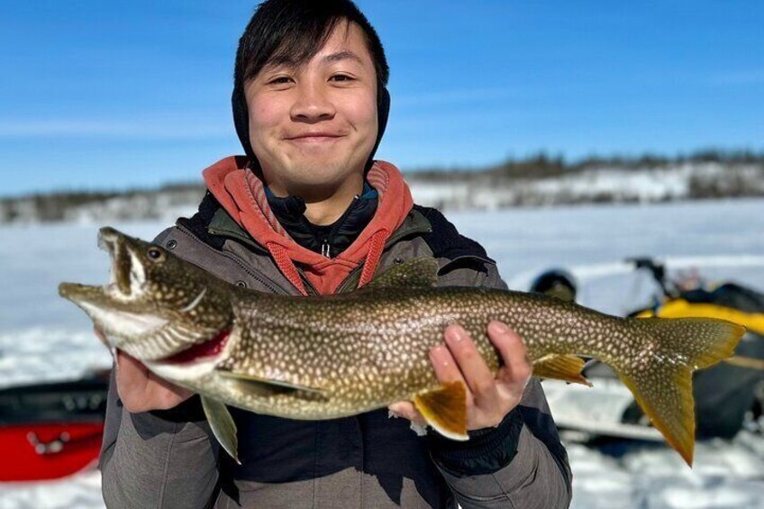 Wilderness Ice Fishing in Yellowknife