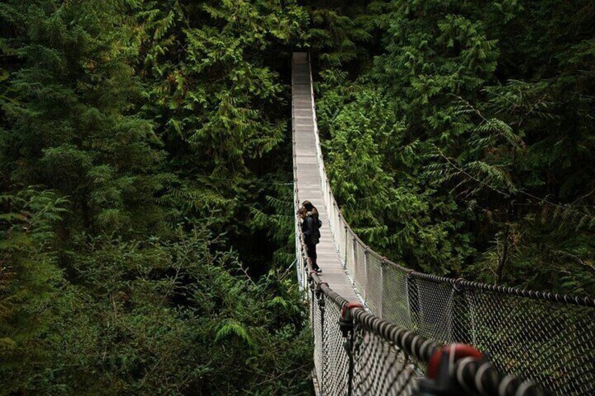 Cross the Lynn Canyon Suspension Bridge - 50m/167feet high