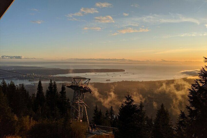 View from the top of Grouse Mountain