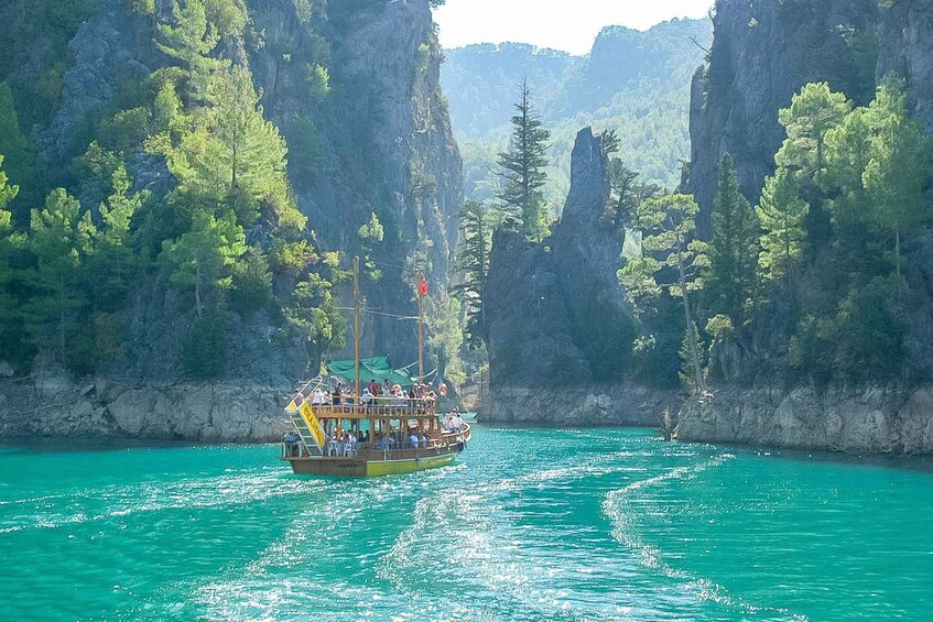 Picture 2 for Activity From Antalya: Green Canyon Boat Trip w/Lunch and Drinks