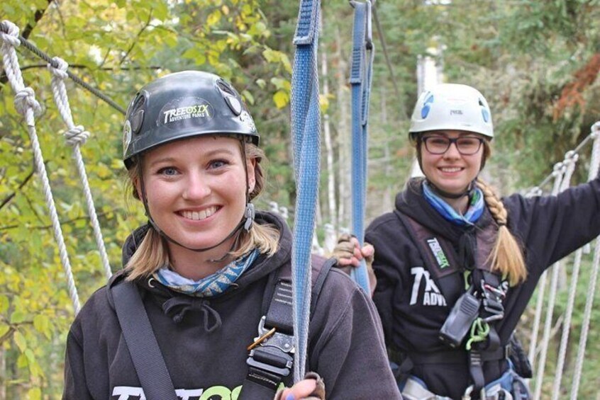 Ariel and Gabs...part time models, full-time zip guides.