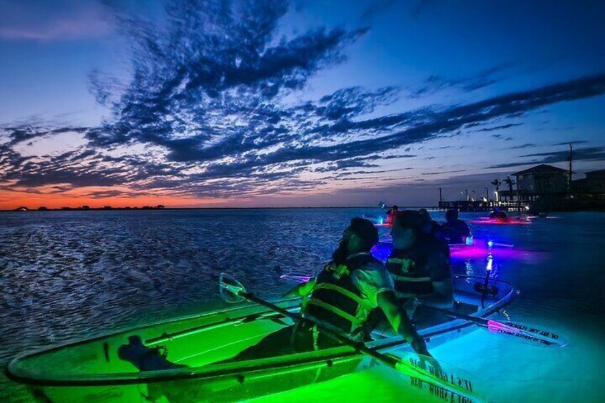 Glowing Kayak Tour Austin Lower Colorado River 