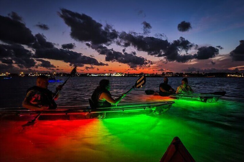 Glowing Kayak Tour Austin Lower Colorado River 