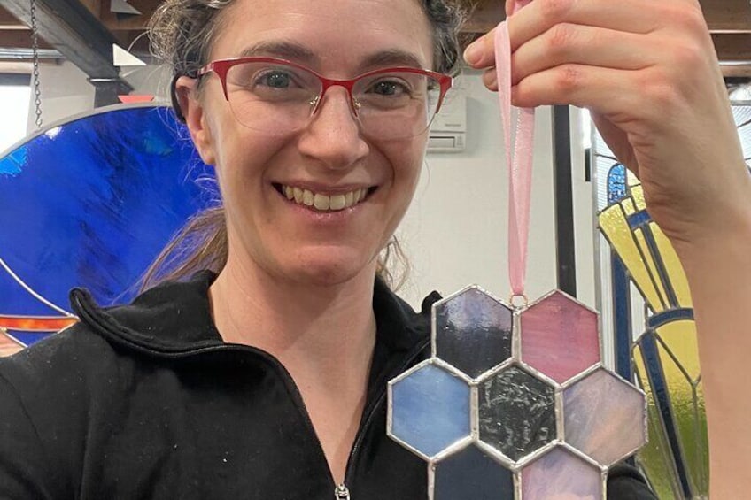 Make Your Own Stained Glass Honeycomb