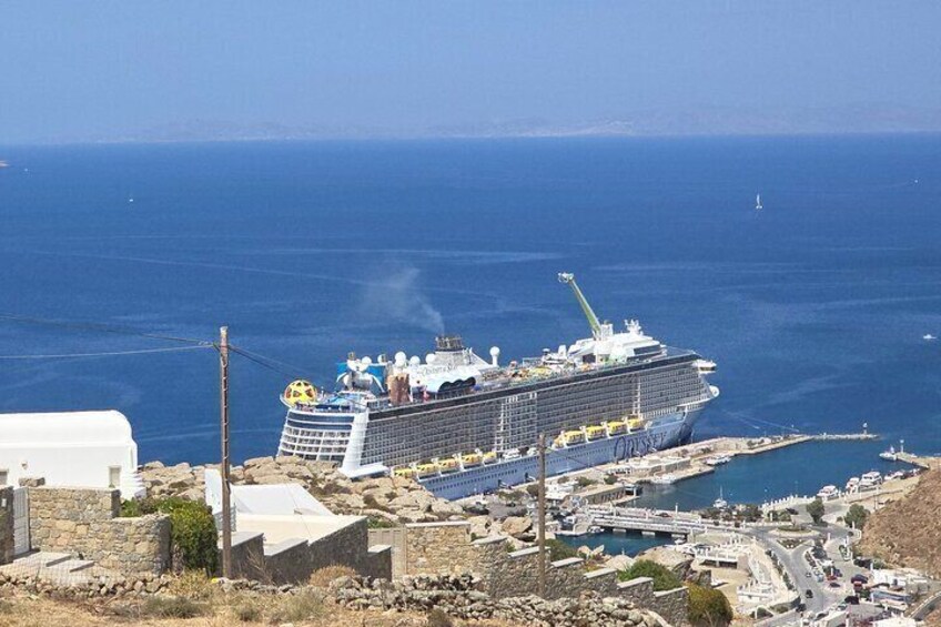 Private Mykonos Island tour by Luxury Minibus up to 11 passengers