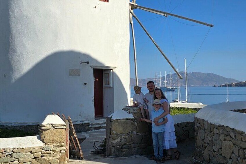 Private Mykonos Island tour by Luxury Minibus up to 11 passengers