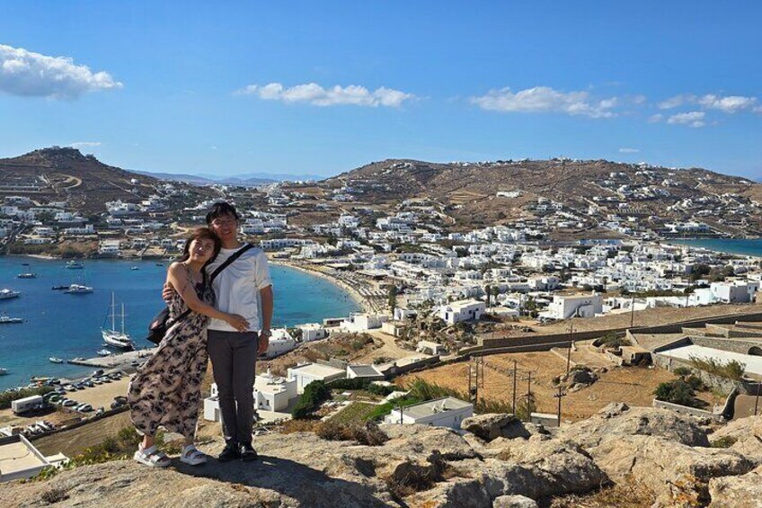 Private Mykonos Island tour by Luxury Minibus up to 11 passengers