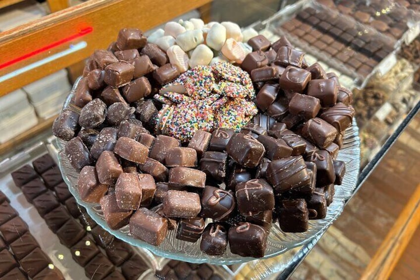 Savor many varieties of Alaskan made Chocolates, yum!
