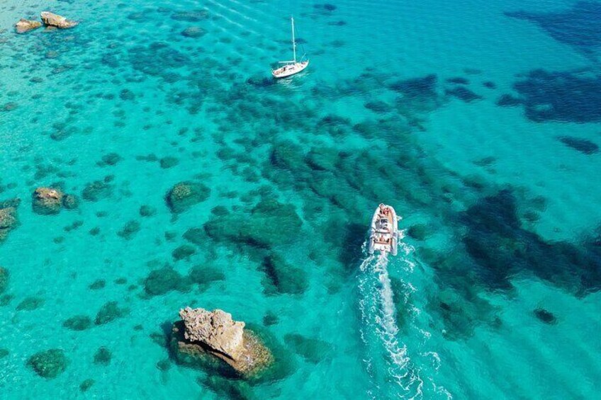 Cagliari large Zodiac / RIB boat tour 3 hours