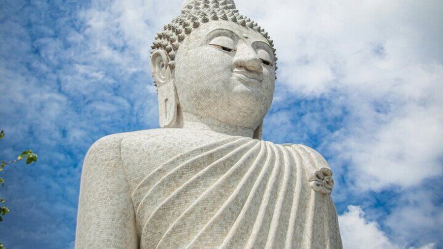 The Big Buddha in Phuket, Thailand, is a majestic 45-meter-tall statue of Lord Buddha, perched atop Nakkerd Hill, offering panoramic views of the island