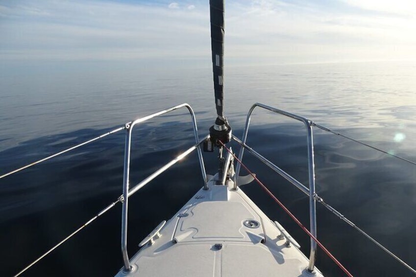 Sunset from Sailboat Marbella Puerto Banus with Drinks
