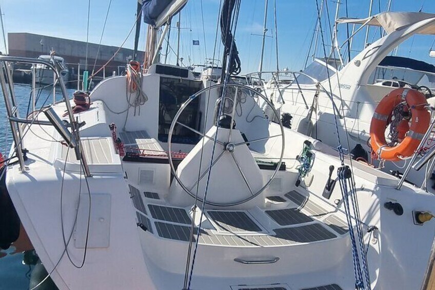 Sunset from Sailboat Marbella Puerto Banus with Drinks