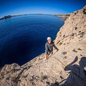 Upptäcktskurs i klättring i Calanques nära Marseille
