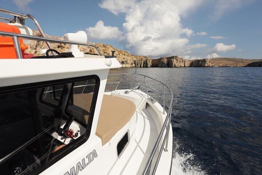 Private Boat Trip & Charter in Comino, Blue Lagoon, Gozo & Malta