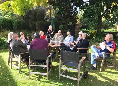 Højdepunkter på land i Marlboroughs vinregion fra Picton