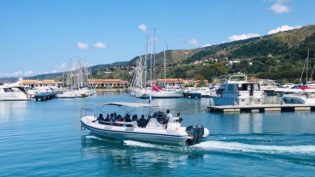 Picture 1 for Activity Tropea: Boat Trip to Capo Vaticano with Snorkeling & a Drink