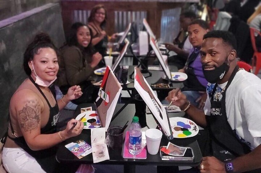 Hip Hop, R&B Paint and Sip Party Private Experience