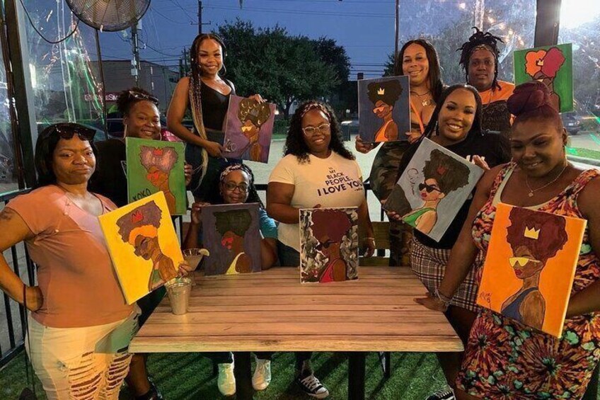 Hip Hop, R&B Paint and Sip Party Private Experience