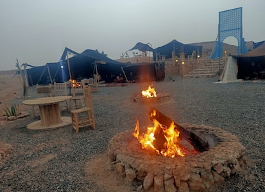 Kameeltocht bij zonsondergang & Quadtocht in de Agafay-woestijn met diner