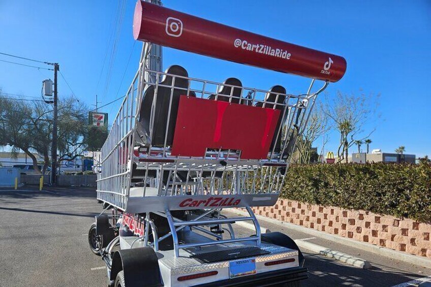 Giant Shopping Cart Limo Ride in Las Vegas