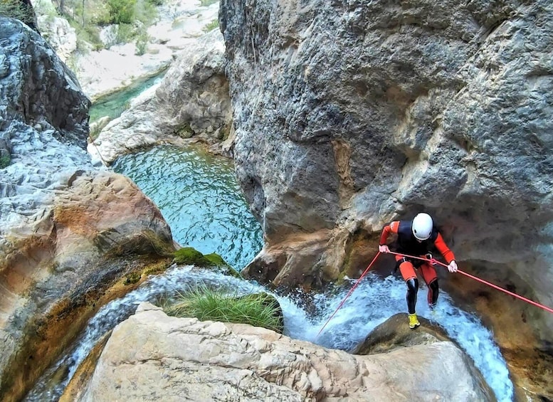 From Granada: Rio Verde Canyoning Tour