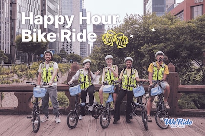 โซล: ทัวร์ Ebike ยามบ่ายพร้อมอาหารและเครื่องดื่มในช่วง "Happy Hour"