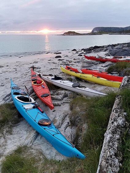 Picture 1 for Activity From Tromsø: Sea Kayaking Tour at Sommarøy with Transfer