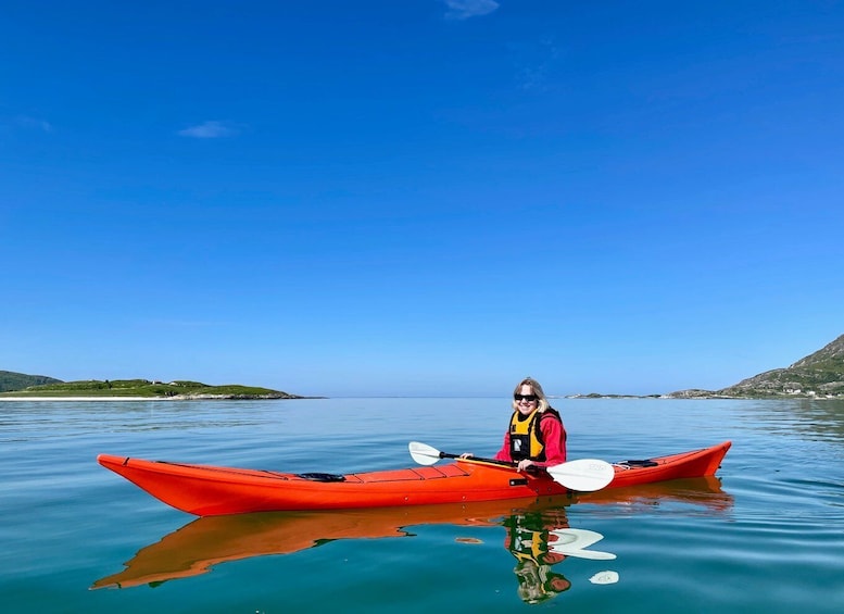 Picture 3 for Activity From Tromsø: Sea Kayaking Tour at Sommarøy with Transfer