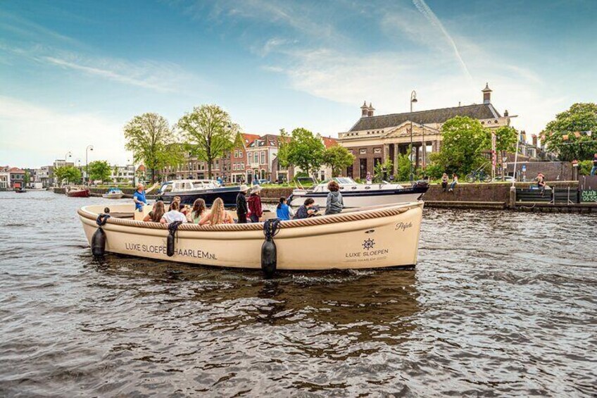 Sail by all the sightseeing points of Haarlem