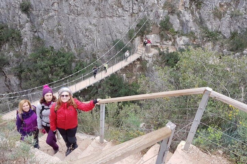 From Valencia: Chulilla Hanging Bridges Hiking and Swimming