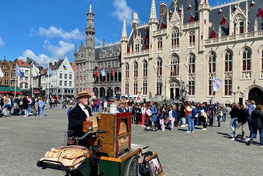 Bruges Highlights Trip from Paris Lunch Boat Beer Chocolate