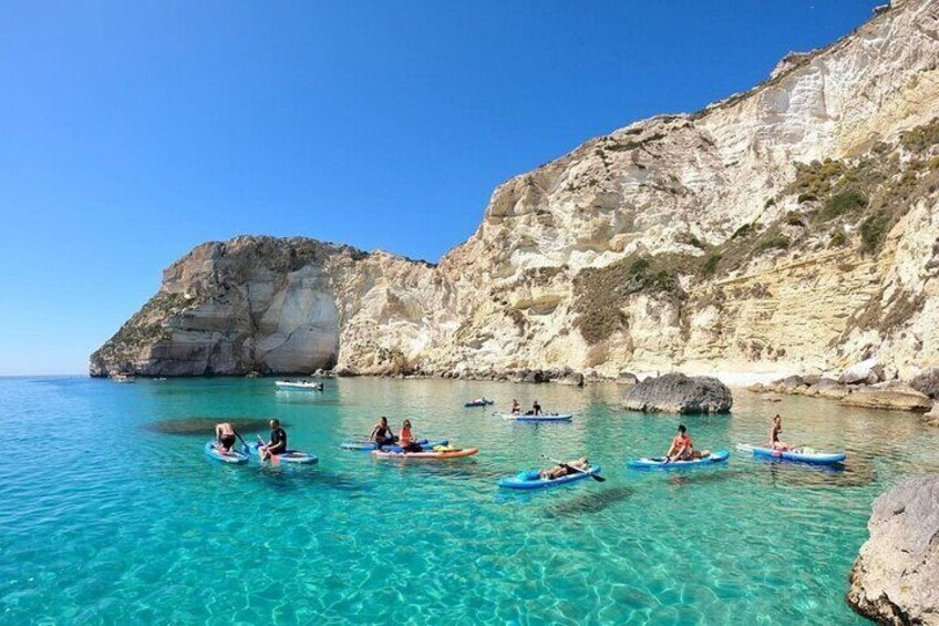 Course and Excursion in SUP to the Devil's Saddle in Cagliari